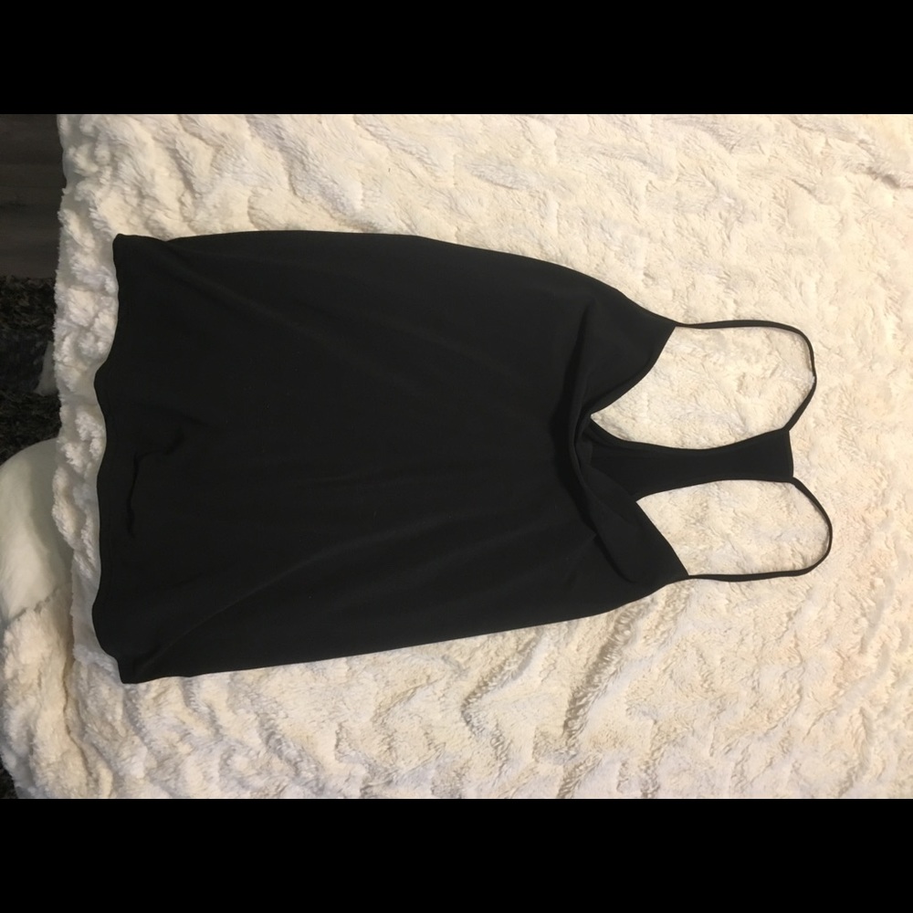Slinky Black Tank with Fun Back (Small)